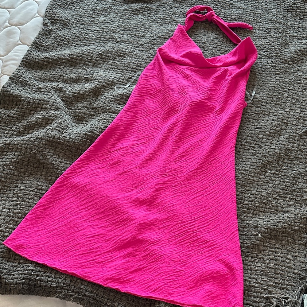 See You Monday Pink Backless Dress